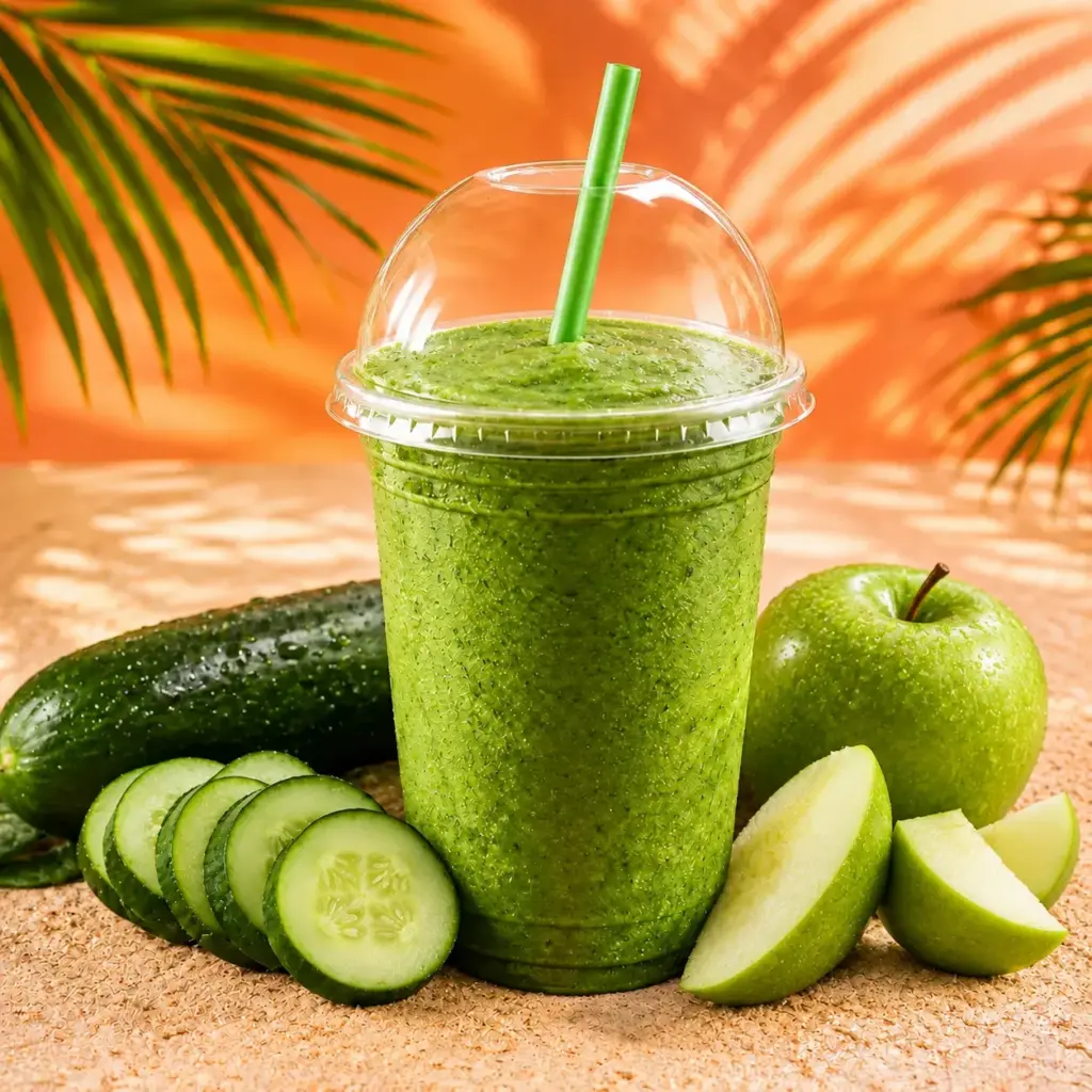 Tropical Green Apple Smoothie Still Life